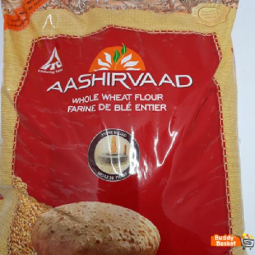 100 Percent High Fiber And Natural Whole Wheat Aashirwad Fresh Chakki Atta For Cooking