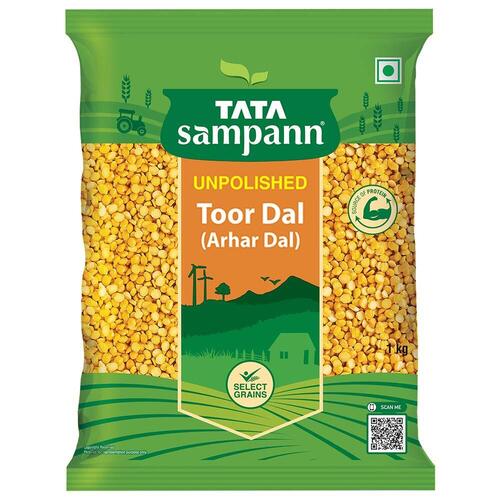 100% Pure And Natural Fresh Tata Sampan Yellow Toor Daal With No Added Preservative