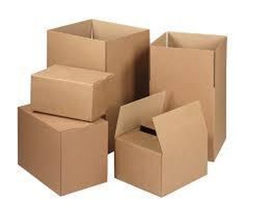 Yellow Environmental Friendly Durable Recyclable Reusable Brown Packing Corrugated Box