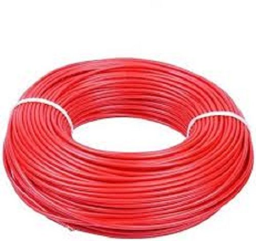 Heat Resistance And Flame Proof Flexible Single Core Coated Red Electrical Pvc Wire Frequency (Mhz): 50-60 Hertz (Hz)