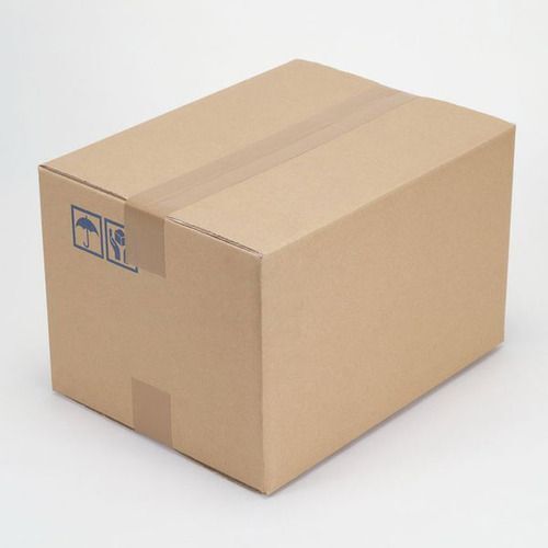 Yellow Lightwieght Eco-Friendly Brown Rectangular Cardboard Corrugated Shipping Box