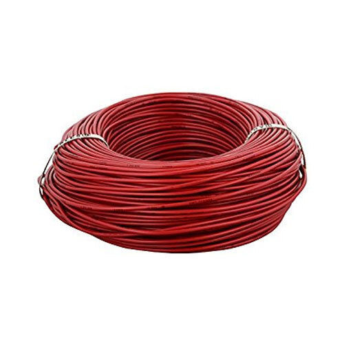 Long Lasting And Heavy Duty Flexible Electrical Copper Pvc Red Wire Length: 90  Meter (M)