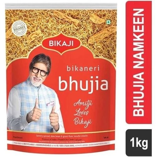 Pack Of 1 Kg Bikaji Tasty And Spicy Bikaneri Besan Bhujia For Snacks