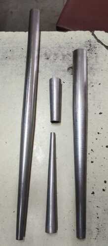 Silver Stainless Steel Taper Pipe Available In Various Steel Grade And Thickness