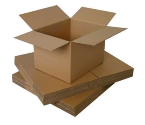 Sturdy Construction Recyclable And Reusable Brown 3 Ply Plain Corrugated Box