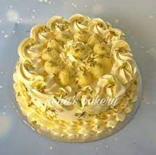Tasty Delicious Mouth Melting Yummy And Creamy Pineapple Cake With Creamy Topping