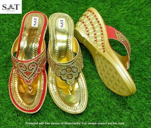 Wedding chappal hot sale for girl