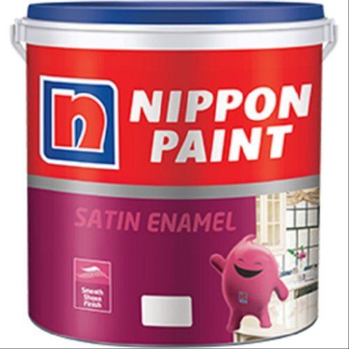 White High Glossy And Fade Resistant Nippon Satin Enamel Paint