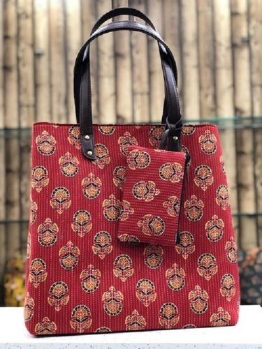 Cotton Jaipuri Tote Bags Printed
