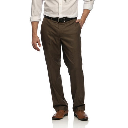 Bare Brown Stretch Slim Fit Cotton Trousers - Khaki | Tea & Tailoring