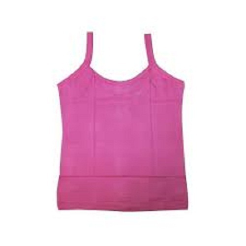 Highly Breathable And Comfortable Colour Pink Plain Ladies Slips - Cotton Fabric, Available Sizes S-XL, Fitted Design with Lace Trim