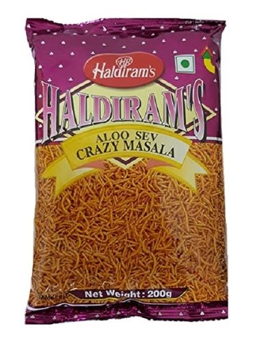 100% Hygienically Prepared Haldirams Crispy Aloo Sev Crazy Masala Namkeen