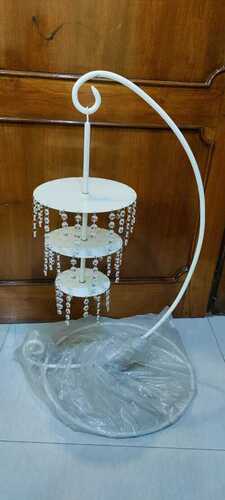 Buy Crystal Chandelier Cake Stand ans Separator - Individual Stand and  Separator - Sizes are : 10.5 inch Round plate size / 20 cm High Online at  Low Prices in India - Amazon.in