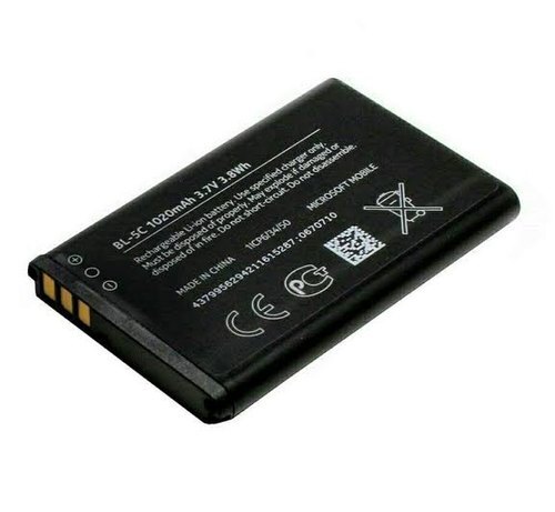 BL-5C 3.8WH 3.7 V Nokia Mobile Battery, 1020 mAh - Metal & Plastic Construction, Black Color | High-Performance Lithium Ion Cell for Extended Usage
