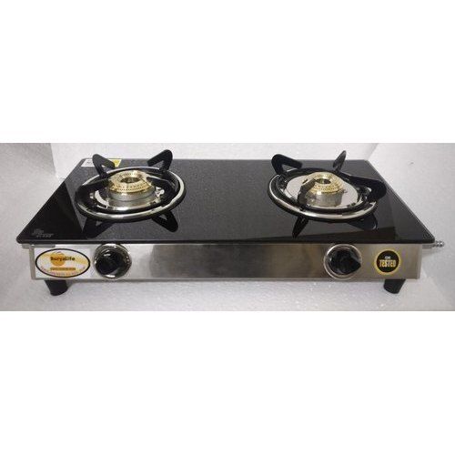 Two Burner Glass Top Gas Stove For Kitchen Model Name Number Gt02 No.Of Burners: 2