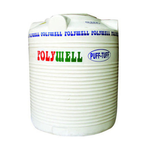 Polywell Puff-Tuff White Colour Solid And Strong Water Tanks 1000 Liter For Home Grade: A