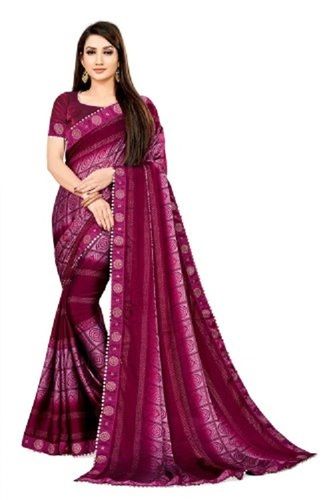 Red Colour Printed Daily Wear Rangoli Pure Silk Saree For Summer Seasons