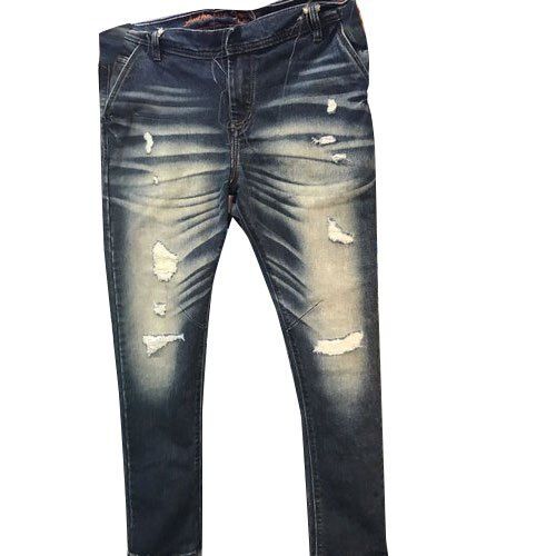 Men's Ripped Patchwork Skinny Straight-fit Pants – GTHIC