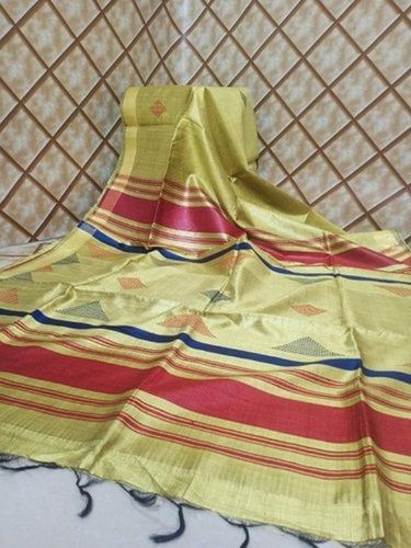 Traditional Elegant Beautiful And Breathable Modern Trendycasual Wear Bhagalpuri Silk Saree