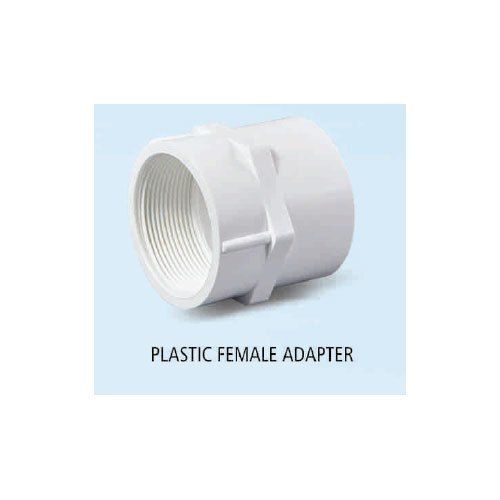 White Solid Leak Proof Easy To Use Recyclable Plastic Screw Style Female Adopter Size: Medium