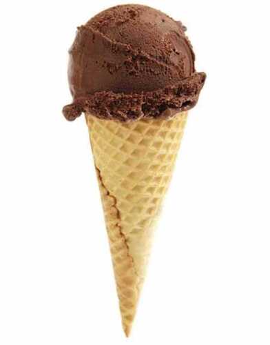 Yummy Delicious and Mouth Melting Chocolate Ice Cream Cone with 2-3 Days Shelf Life