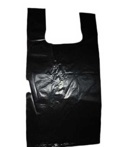 Recyclable 100% Eco-Friendly Lightweighted Black Plain U-Cut Bopp Plastic Carry Bag