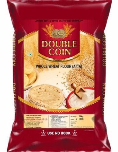 100% Natural And Fresh High Fiber Double Coin Whole Wheat Flour Aata For Cooking