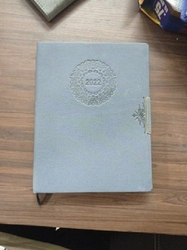 100% Premium Quality Eco Friendly Rectangular Grey Leather Diary