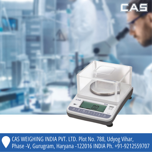 CAS Digital weighing scale 3000gm x 50mg Jewellery Weighing Scales with Superior performance Loadcell Protection Locker Kensington Lock , Windshield for Laboratories Research Purpose.