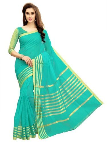 Cotton Blouse Piece Wear Bollywood Style Party Wear Saree (Swati)(ram)