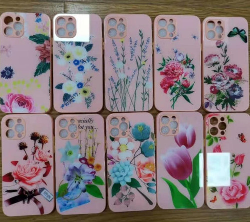 Elegant And Lightweight Comfortable Grip Flower Printed Pink Color Mobile Back Cover - Polycarbonate Material,  Slim Design, Lightweight, Rubberized Protection