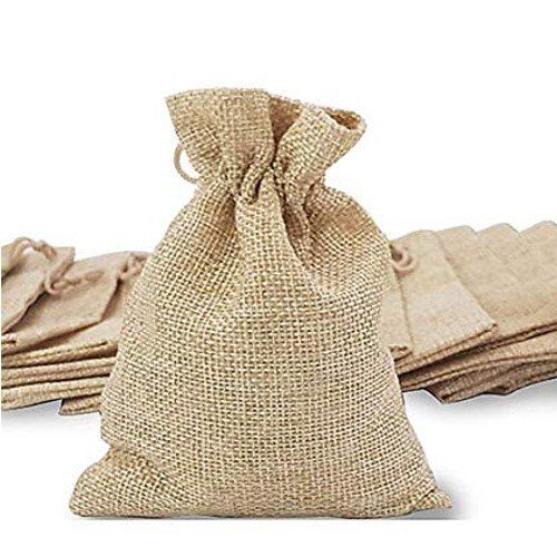 Eco-Friendly Environment Friendly Fabric Leak Proof And Dust Proof Brown Super Quality Jute Sacks 