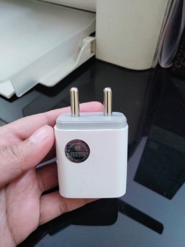 Light Weight And Portable Heat Resistance Sleek Design Mobile Charger Usb Adapter - Plastic Body, Compact Size, White Color | Charges Phone, Tablet, and More, Compatible with USB-C, Micro USB, and Lightning