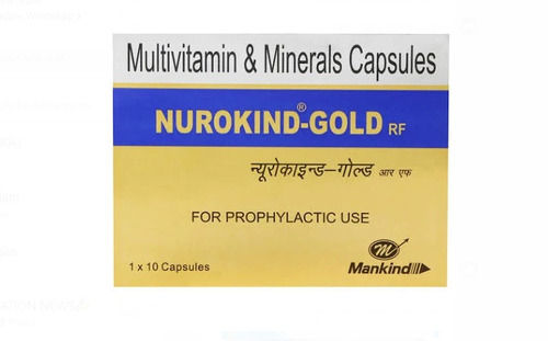 Mankind Nurokind-Gold Multivitamin And Minerals Capsules, 1x10 Blister Pack