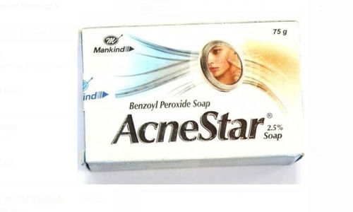 Pack Of 75 Gram Anti-Bacterial Benzoyl Peroxide 2.5 % Acne Soap 