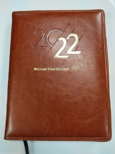 Perfect Eco Friendly Brown Leather Diary For School And Office Size: 4-7 Inch