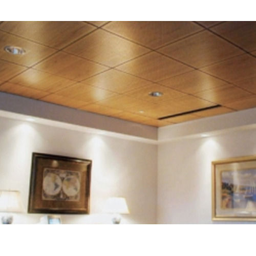 Plain Rectangular Wooden Acoustic Ceiling Tiles Application: Construction