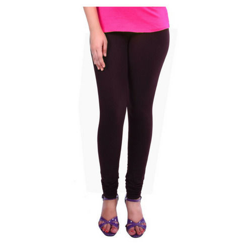 Stylish And Comfortable Black Color Full Length Highly Breathable Ladies Leggings