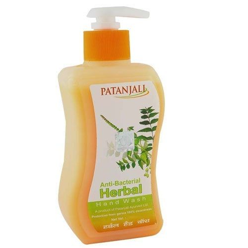 Anti-Bacterial Patanjali Herbal Liquid Hand Wash For 100 Percent Germ Protection 