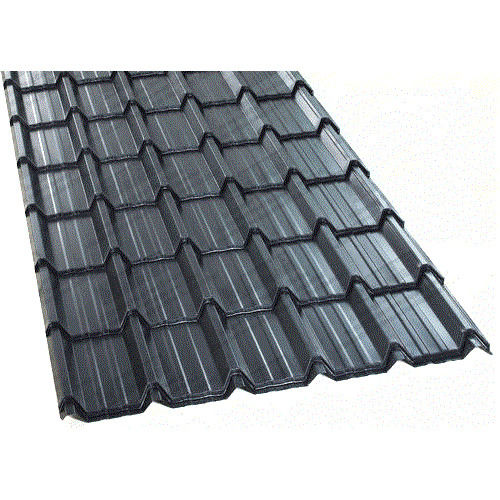 Corrosion Resistant Black Coated Trapezoidal Aluminum Roofing Sheets For Residential And Commercial Use Length: 15  Meter (M)