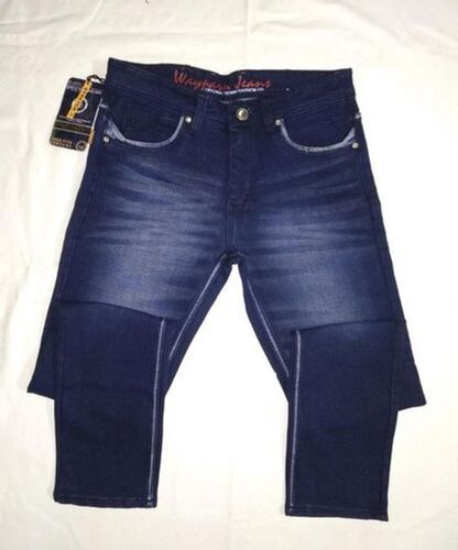 Denim Plain Men'S Blue Stretchable Jeans  Age Group: >16 Years