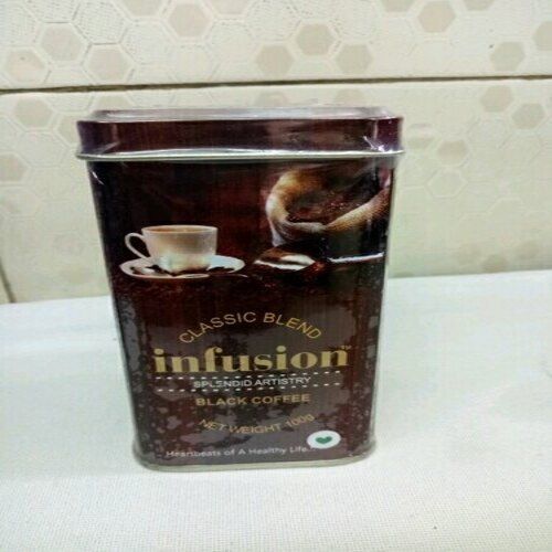 High Aromatic And Smooth Taste, Classic Blend Infusion Black Coffee Powder  Natural