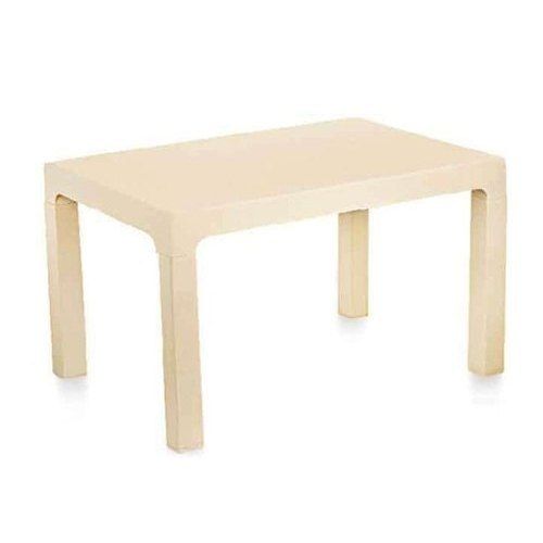 Light Weight And Heavy Quality Material Solid Strong Cream Plastic Table