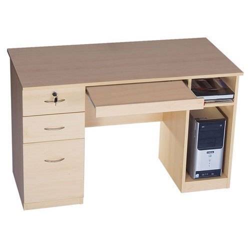 Long Lasting And Durable Cream Color Highly Durable Office Desk