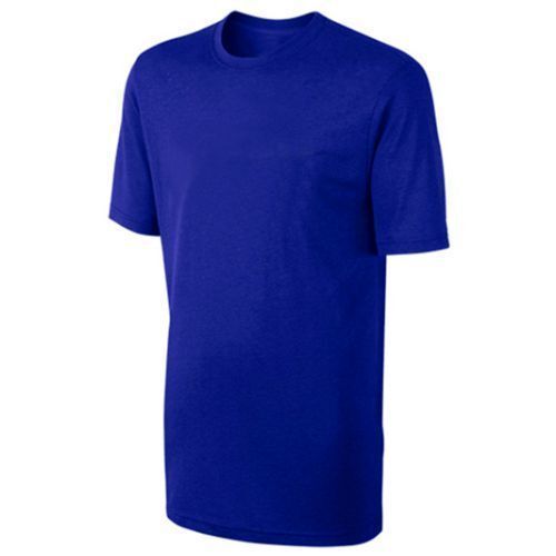  पुरुषों के लिए डार्क ब्लू प्लेन हाफ स्लीव राउंड नेक कैज़ुअल वियर टी शर्ट्स 