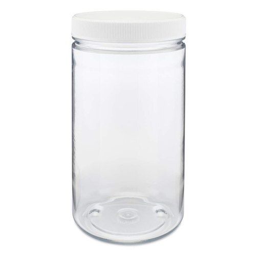 White Transparent Recyclable Environment Friendly Leak Proof Compact 300 Gm Pet Jars