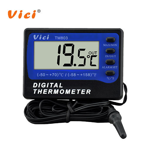 Ldt-17 High Low Temperature Alarm Digital in out Fridge Freezer  Refrigerator Thermometer with Magnet - China Wire: 3m, Temperature Range:  -50-70c/58-158f
