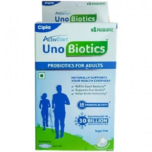 Cipla Activstart Uno Biotics Probiotics For Adults, Net Weight 100Gm General Medicines