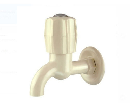 19 Mm Glossy Finish And Durable Wall-Mounted Pvc Plastic Bathroom Water Tap