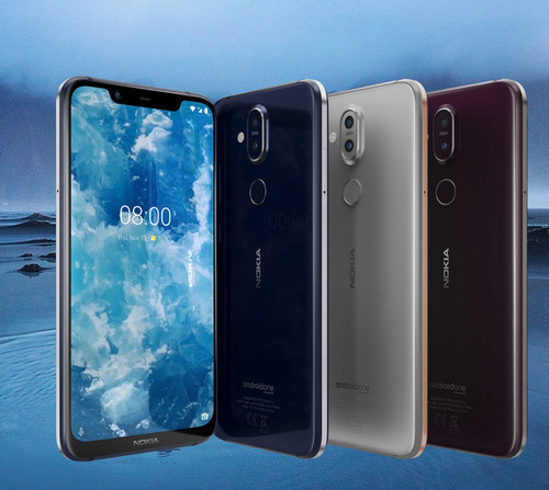 Nokia 8 Mobile Phone - Glass and Metal Body 6 Inch AMOLED Display Matte Black | Fingerprint Scanner 5000 mAh Battery 16MP Camera 4GB RAM